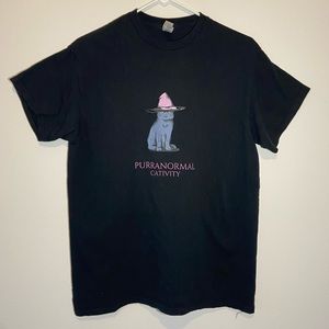 Halloween Shirt Purranormal Cativity Black Tshirt Medium